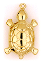 M1237 Hollow Turtle Charm