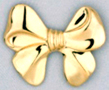 M1004 gold fill bow charm
