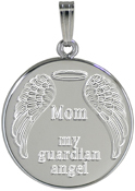 Cr109 Mom Guardian Angel Memorial Pendant