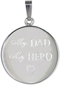 CR110 My dad my hero cremation container pendant