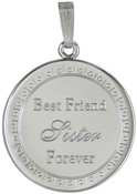 CR111 Best friends memorial sister cremation container pendant