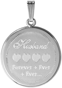 CR115 husband forever memorial container pendant