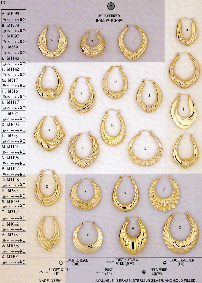 High domed fashion hollow hoop earrings