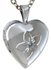 10mm heart locket with diamond