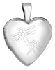 L2529 dragonfly heart locket