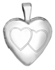 L2530 overlapping hearts locket