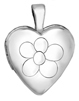 L2531 10mm daisy heart locket