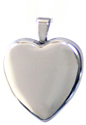 plain 13mm heart locket