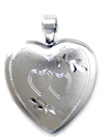 double heart 13mm locket
