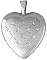 L3035 13mm quilt heart locket