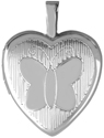 L3036 butterfly 13mm heart locket