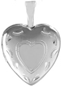 L3037 13mm sterling heart locket