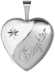 L4122 small heart locket with daughter