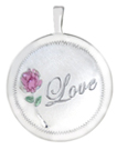 Love with Rose 16mm round locket