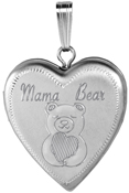 L5259 Mama Bear heart locket