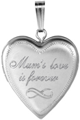 L5263A Mums Love is Forever heart locket
