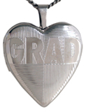 L5102 sterling graduate heart locket