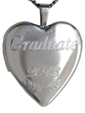 L5104 graduate and date heart locket