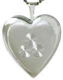 Trinity of Life heart locket
