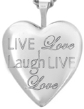 L5185 live love laugh heart locket