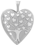 L5190 tree of love heart locket
