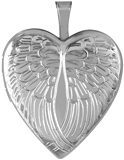 L5213 wings 20mm heart locket
