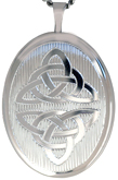 L8051 oval celtic knot locket