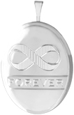 L8077 infinity locket with forever