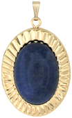 L8130 lapis stone on oval locket