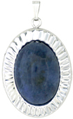 L8130 locket with oval setting 