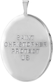 L8059 st christopher protect us locket