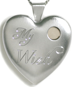 L6029 large wish heart locket