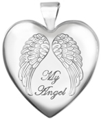L6064 my angel 25 heart locket