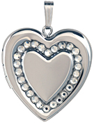 L6066 heart locket with 28 stones