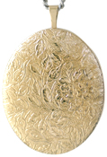 L9006 25 oval floral locket