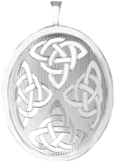 L9030 celtic knot oval locket