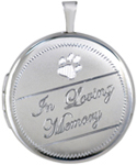 In Loving Memory pet memorial locket