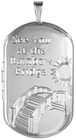 Rainbow Bridge Pet cremation locket