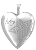 My Pet sterling heart locket