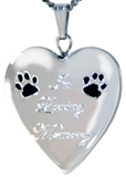 pet loving memory heart memorial locket