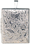 L8501 floral pattern rectangle locket