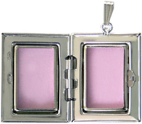 Open rectangular locket