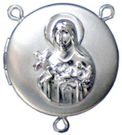 C1119RC st therese rosary locket center