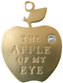 A-104 apple of my eye apple necklace