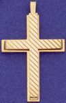 C246 sterling ornate cross pendant