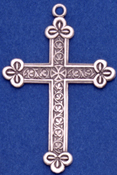 C282 sterling ornate cross