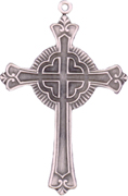 C446 medium ornate sterling cross