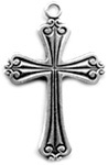 C575 medium ornate cross pendant
