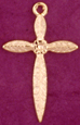 C447 sterling ornate cross