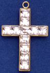 C428 channel cross with stones